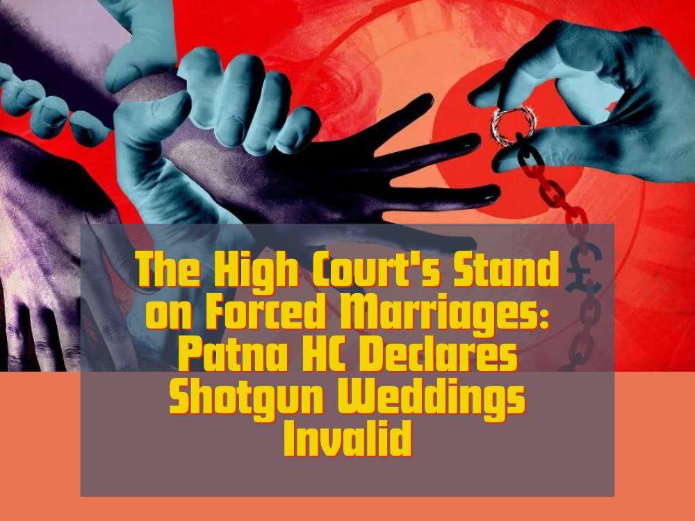 The High Court's Stand on Forced Marriages: Patna HC Declares Shotgun Weddings Invalid