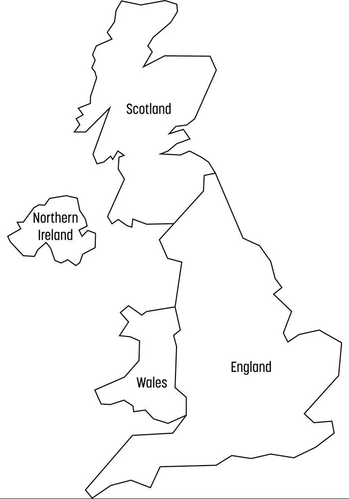 map of england 