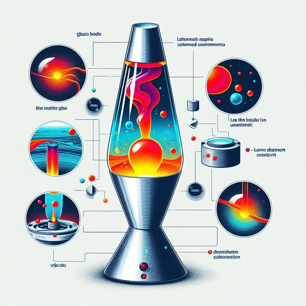 Components of a lava lamp